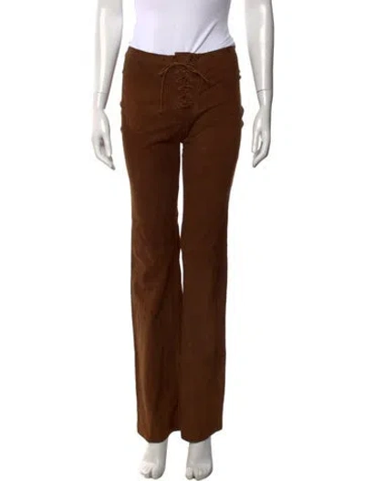 Pre-owned Plein Sud Vintage Flared Pants In Brown