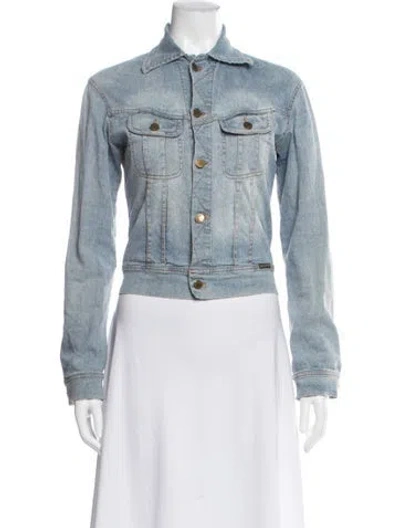 Pre-owned Plein Sud Vintage Jeans Denim Jacket In Blue