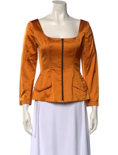 Pre-owned Plein Sud Vintage Late 1980's - Early 1990's Top In Orange