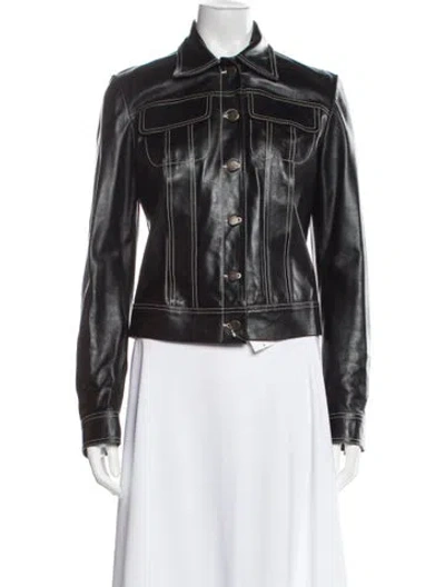 Pre-owned Plein Sud Vintage Late 1990's - Early 2000's Biker Jacket In Black