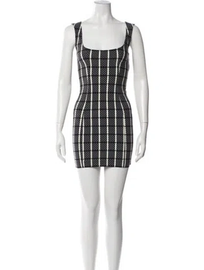 Pre-owned Plein Sud Vintage Mini Dress In Black/grey