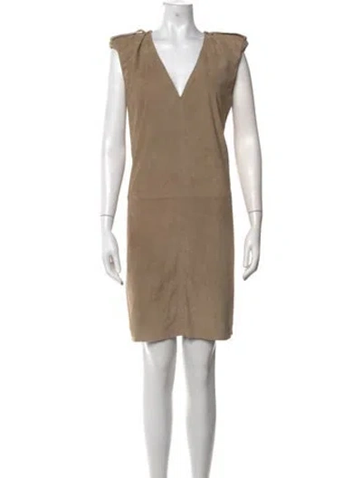 Pre-owned Plein Sud Vintage Mini Dress In Brown