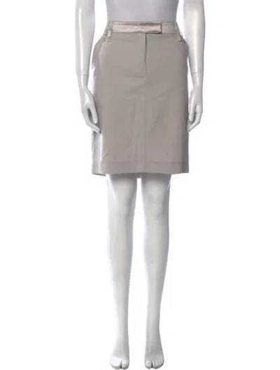 Pre-owned Plein Sud Virgin Wool Knee-length Skirt In Gray