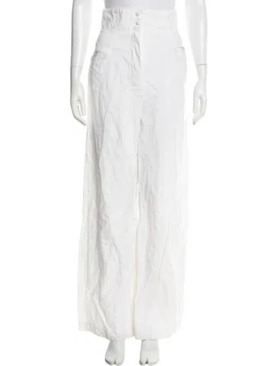 Pre-owned Plein Sud Wide Leg Pants In White