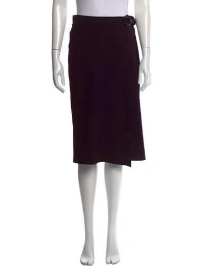 Pre-owned Plein Sud Wool Midi Length Skirt In Purple