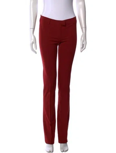 Pre-owned Plein Sud Wool Straight Leg Pants In Red