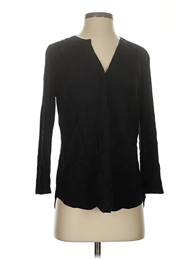Pre-owned Pleione 3/4 Sleeve T-shirt In Black