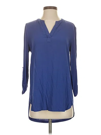 Pre-owned Pleione 3/4 Sleeve T-shirt In Blue