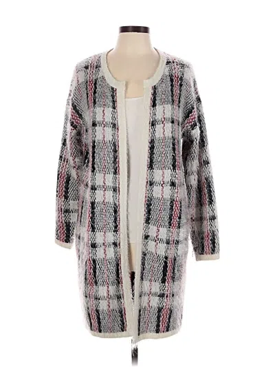 Pre-owned Pleione Cardigan Sweater In White