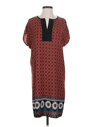 Pre-owned Pleione Casual Dress In Burgundy