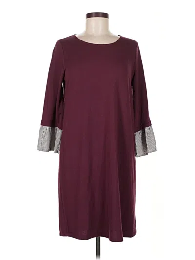 Pre-owned Pleione Casual Dress In Burgundy