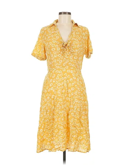 Pre-owned Pleione Casual Dress In Yellow