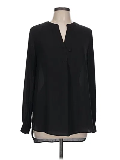 Pre-owned Pleione Long Sleeve Blouse In Black