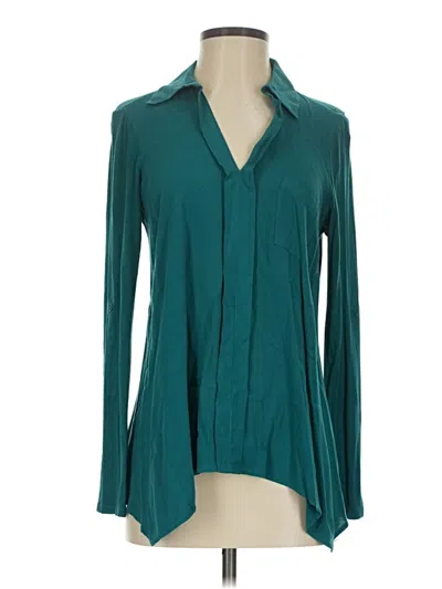 Pre-owned Pleione Long Sleeve Blouse In Blue