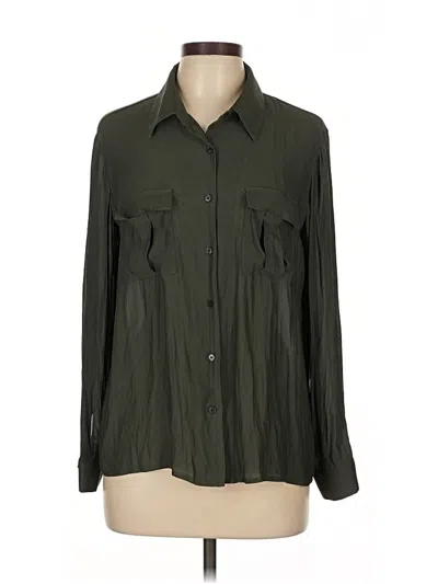 Pleione Long Sleeve Blouse In Green