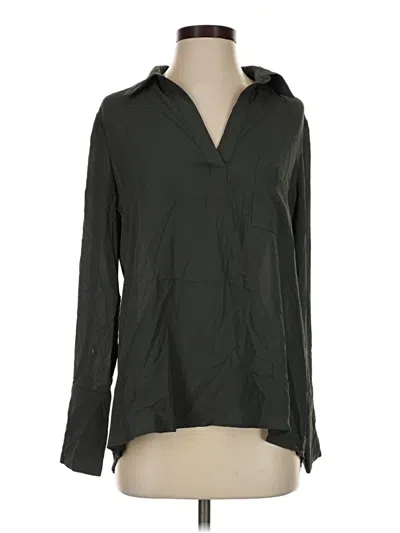 Pre-owned Pleione Long Sleeve Blouse In Green