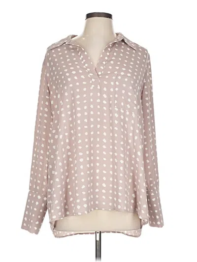 Pre-owned Pleione Long Sleeve Blouse In Pink