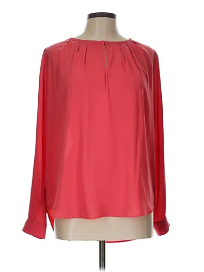 Pre-owned Pleione Long Sleeve Blouse In Red