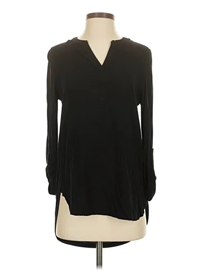 Pre-owned Pleione Long Sleeve Polo Shirt In Black