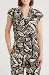 Pleione Patterned Camp Shirt In Multi