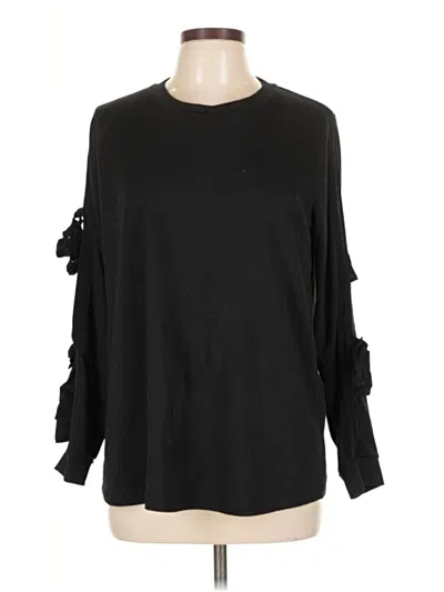 Pre-owned Pleione Pullover Sweater In Black