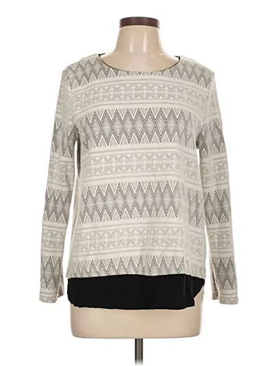 Pre-owned Pleione Pullover Sweater In Gray