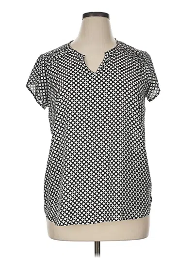 Pre-owned Pleione Short Sleeve Blouse In Silver