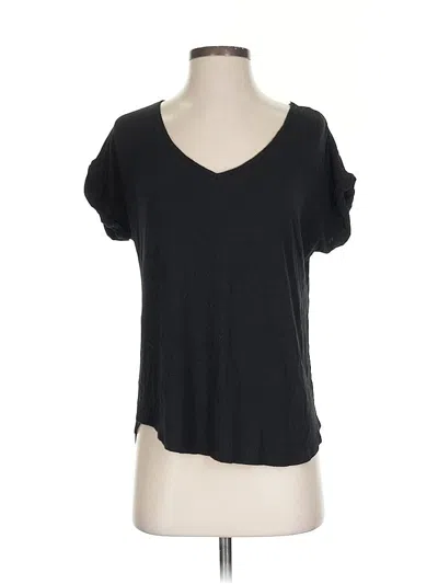 Pre-owned Pleione Short Sleeve Top Black Sweetheart Neckline Tops