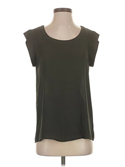 Pre-owned Pleione Short Sleeve Top Green Scoop Neck Tops