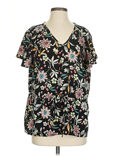 Pre-owned Pleione Short Sleeve T-shirt In Black