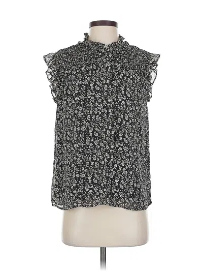 Pre-owned Pleione Sleeveless Blouse In Black