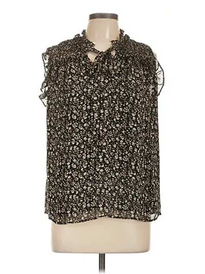 Pre-owned Pleione Sleeveless Blouse In Black