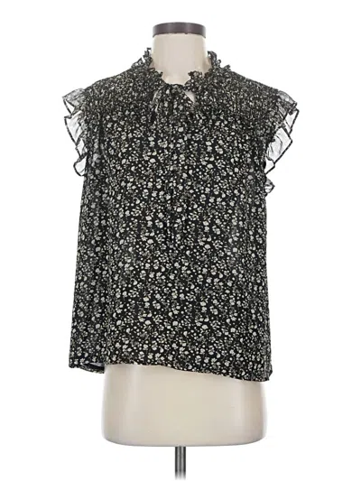 Pre-owned Pleione Sleeveless Blouse In Black