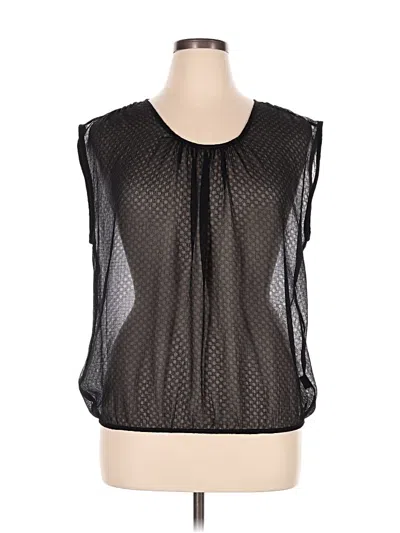 Pre-owned Pleione Sleeveless Blouse In Black