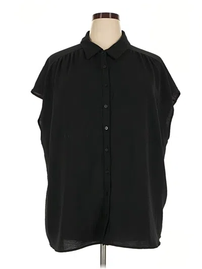 Pre-owned Pleione Sleeveless Blouse In Black