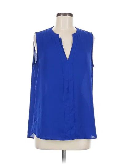 Pre-owned Pleione Sleeveless Blouse In Blue