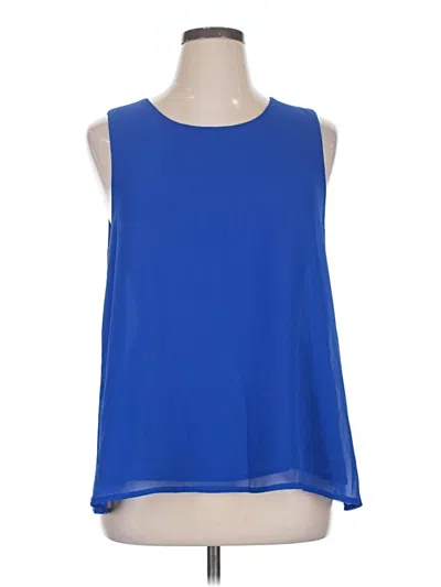 Pre-owned Pleione Sleeveless Blouse In Blue