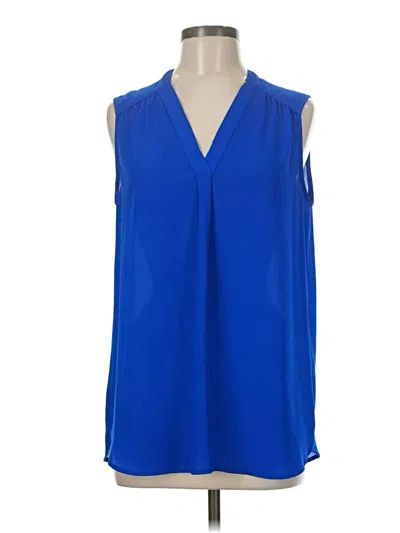Pre-owned Pleione Sleeveless Blouse In Blue