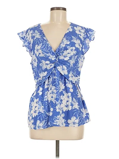 Pre-owned Pleione Sleeveless Blouse In Blue
