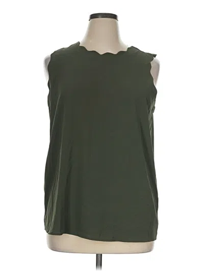 Pre-owned Pleione Sleeveless Blouse In Green