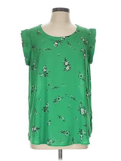 Pre-owned Pleione Sleeveless Blouse In Green