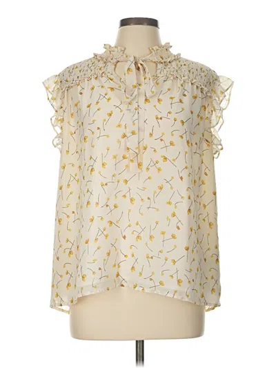 Pre-owned Pleione Sleeveless Blouse In Ivory
