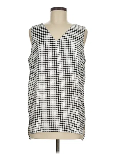 Pre-owned Pleione Sleeveless Blouse In Ivory