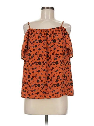 Pre-owned Pleione Sleeveless Blouse In Orange