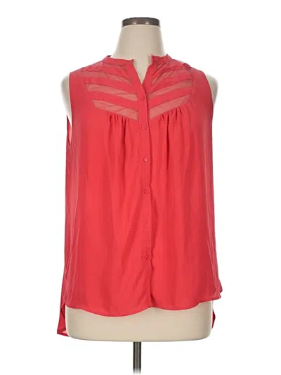 Pre-owned Pleione Sleeveless Blouse In Red