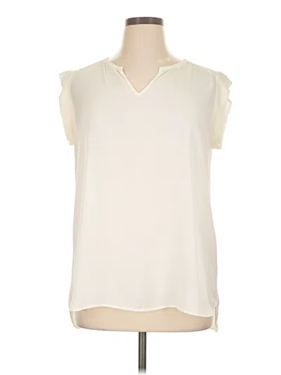 Pre-owned Pleione Sleeveless Blouse In White