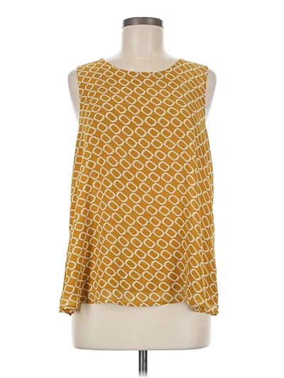 Pre-owned Pleione Sleeveless Blouse In Yellow