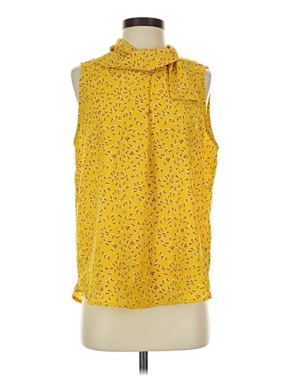 Pre-owned Pleione Sleeveless Blouse In Yellow