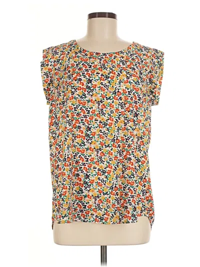Pre-owned Pleione Sleeveless Blouse In Yellow