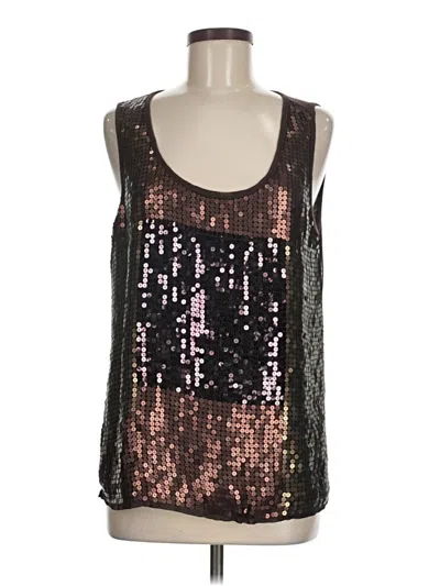 Pre-owned Pleione Sleeveless Top Black Scoop Neck Tops